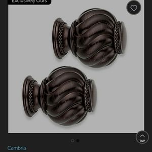 Cambria - Premier Twist Ball Finials (Set of 2)